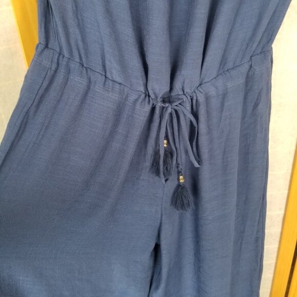 BECCA Navy Blue Strapless Jumpsuit - Picture 10 of 14